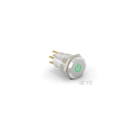 Alcoswitch AV19 DPL 0.4VA POWER LED GREEN 12V AV1921P612R04